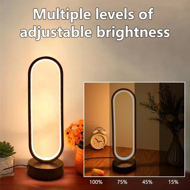 Dimmable LED Ring Table Lamp – 3 Color Options - InspiredGrabs.com